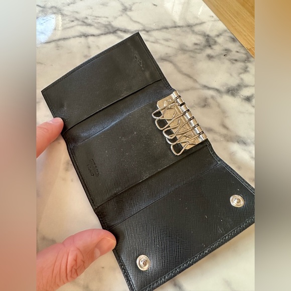 Prada Saffiano Leather Key Ring Holder - Picture 5 of 8